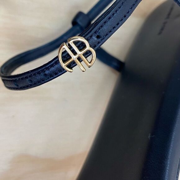 Anine Bing Invisible Flat Sandal Black Leather - Picture 11 of 16